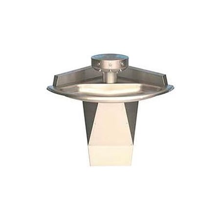 Bradley Bradley Corp Wash Fountain, Corner, Raising Vent, Series SN2013, 3 Person Sink S93-652